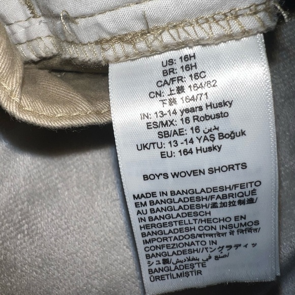 Amazon Essentials… Khaki Shorts… Size 16 Husky… 97% Cotton 3% Elastane - Picture 7 of 8